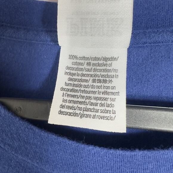 Victoria’s Secret "PINK" Womens Blue T-Shirt Small Rose Sleeve Applique Logo - Picture 7 of 8